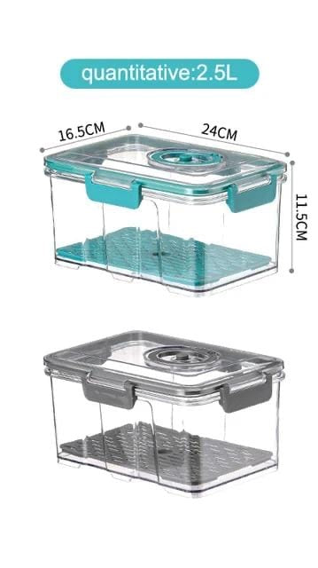 Contenedor de vacío cuadrado rectangular Walfos