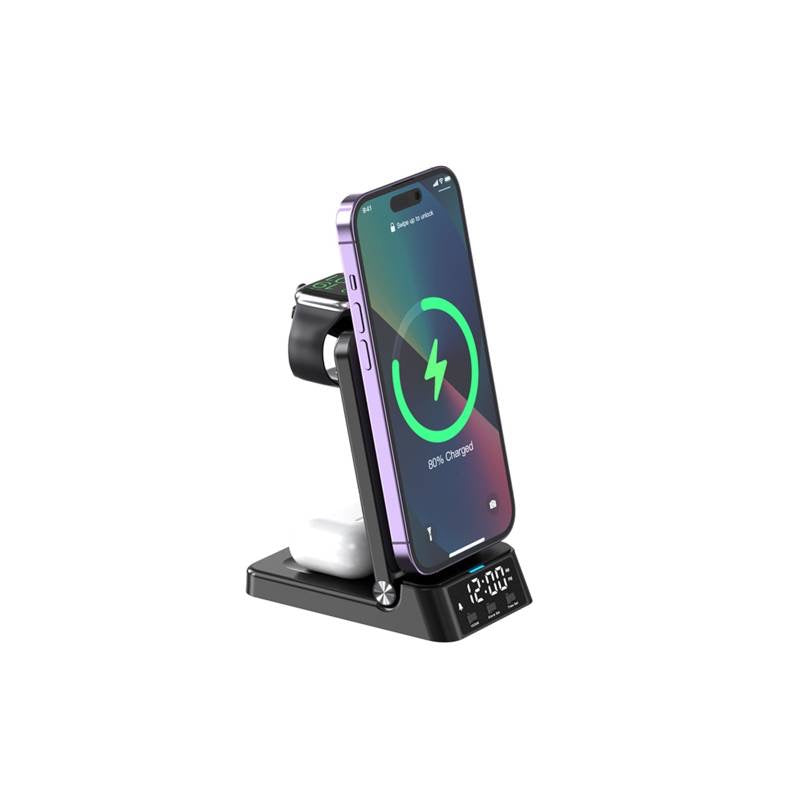 CARGADOR RAPIDO INALAMBRICO PARA IPHONE 4EN1
