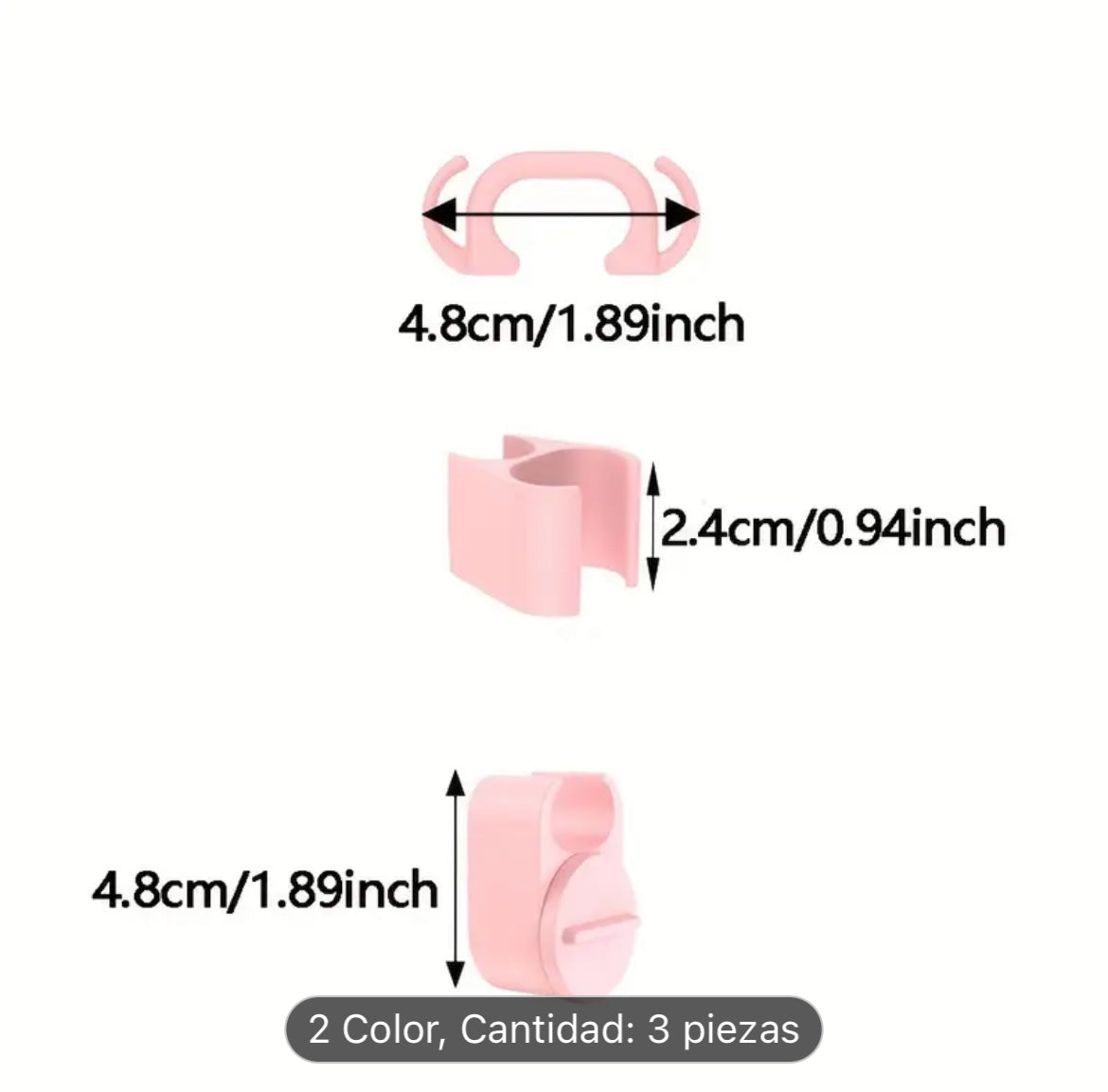 Juego porta llaves - Labial & anillos - Blanco marfil