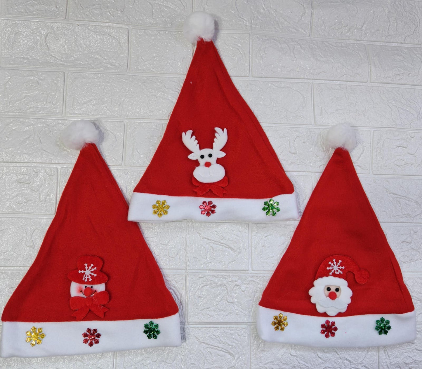 GORRO DE NAVIDAD 001 ( 12 pc )