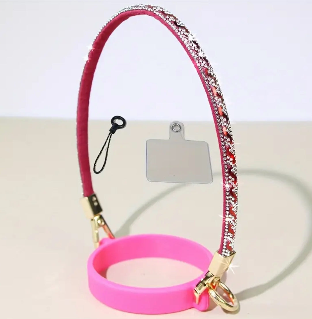 Sujetador + Agarrador Billante / Rosa Roja / 2 en 1 /4 pc