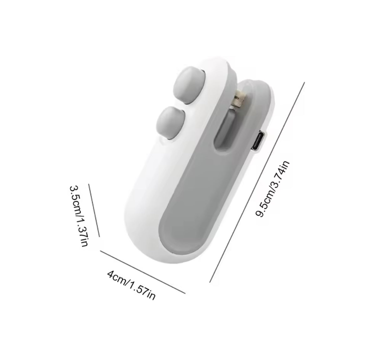 Sellador de bolsa 2 en 1 con USB