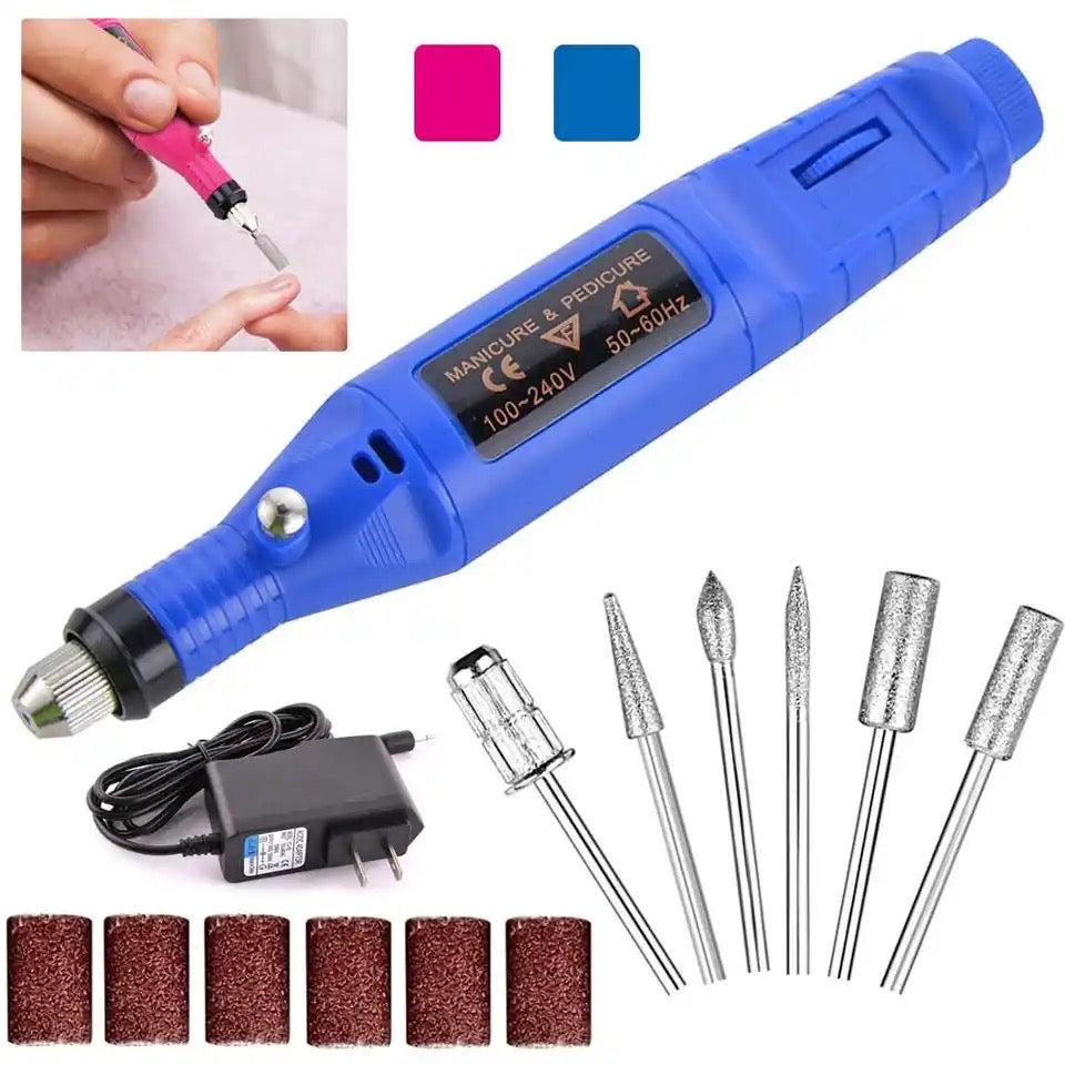 Pulidor Limador Electrico de Uñas Accesorios Lima Diamante Bandas Lijado Dremel Manicure Pedicure