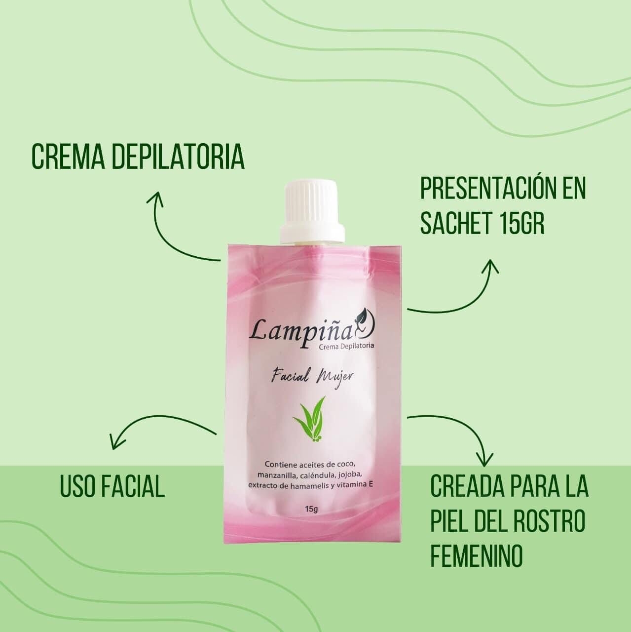 CREMA DEPILATORIA FACIAL MUJER SACHET 15g