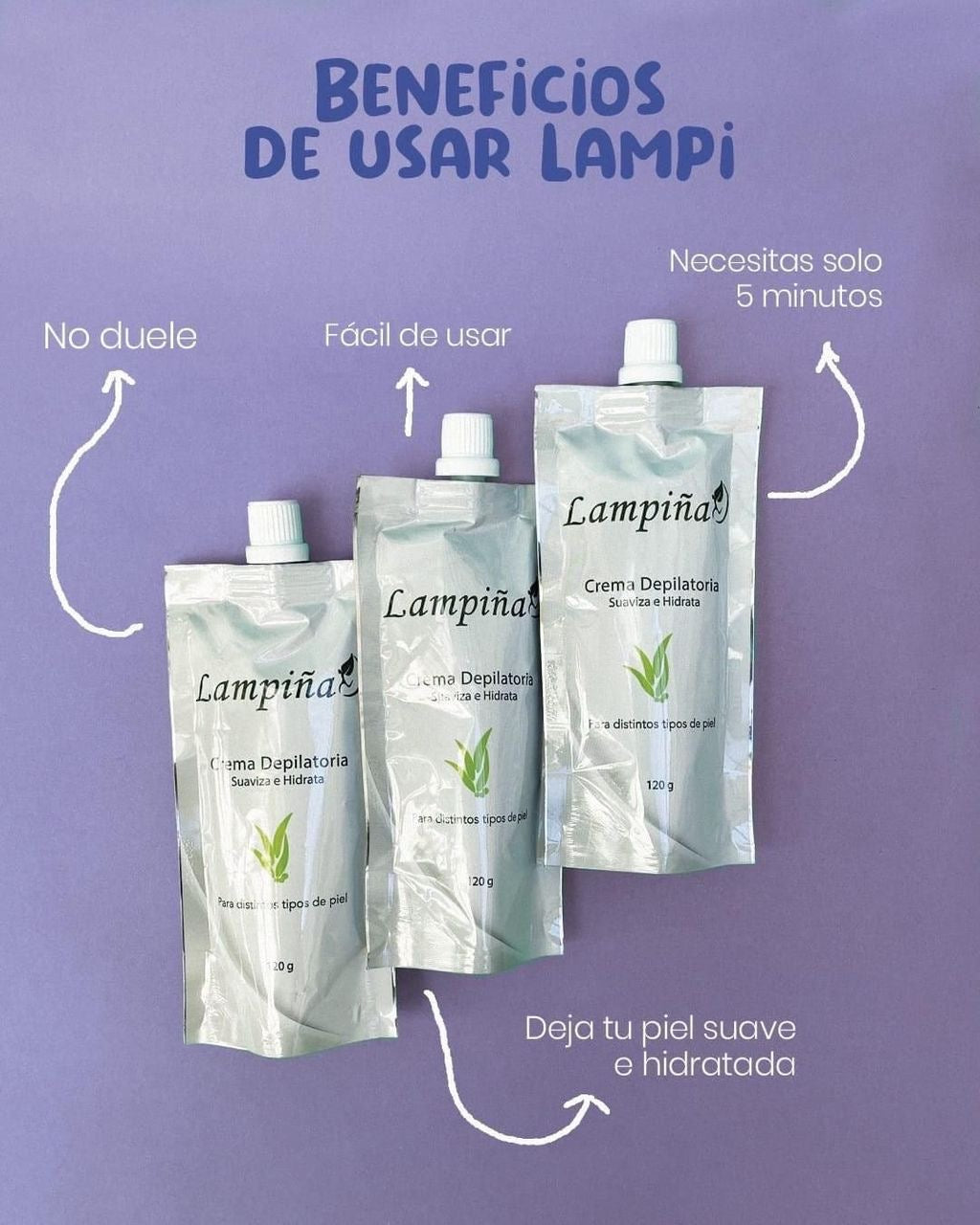 CREMA DEPILATORIA CORPORAL LAMPIÑA 120gr