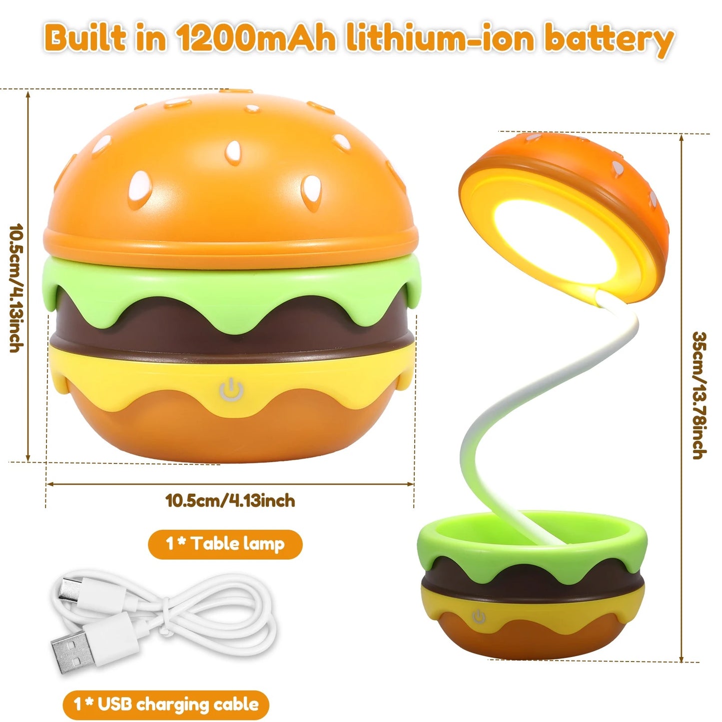 Lámpara tajador hamburguesa 🍔