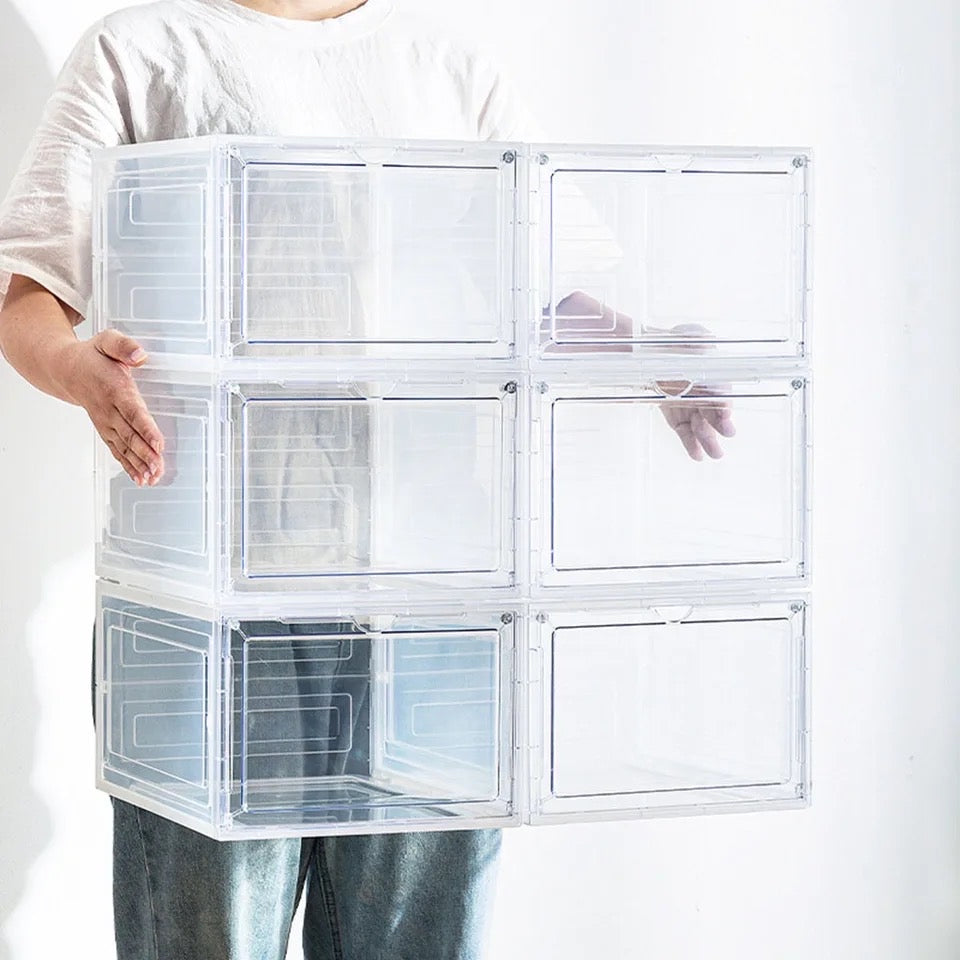 Caja o zapatera transparente