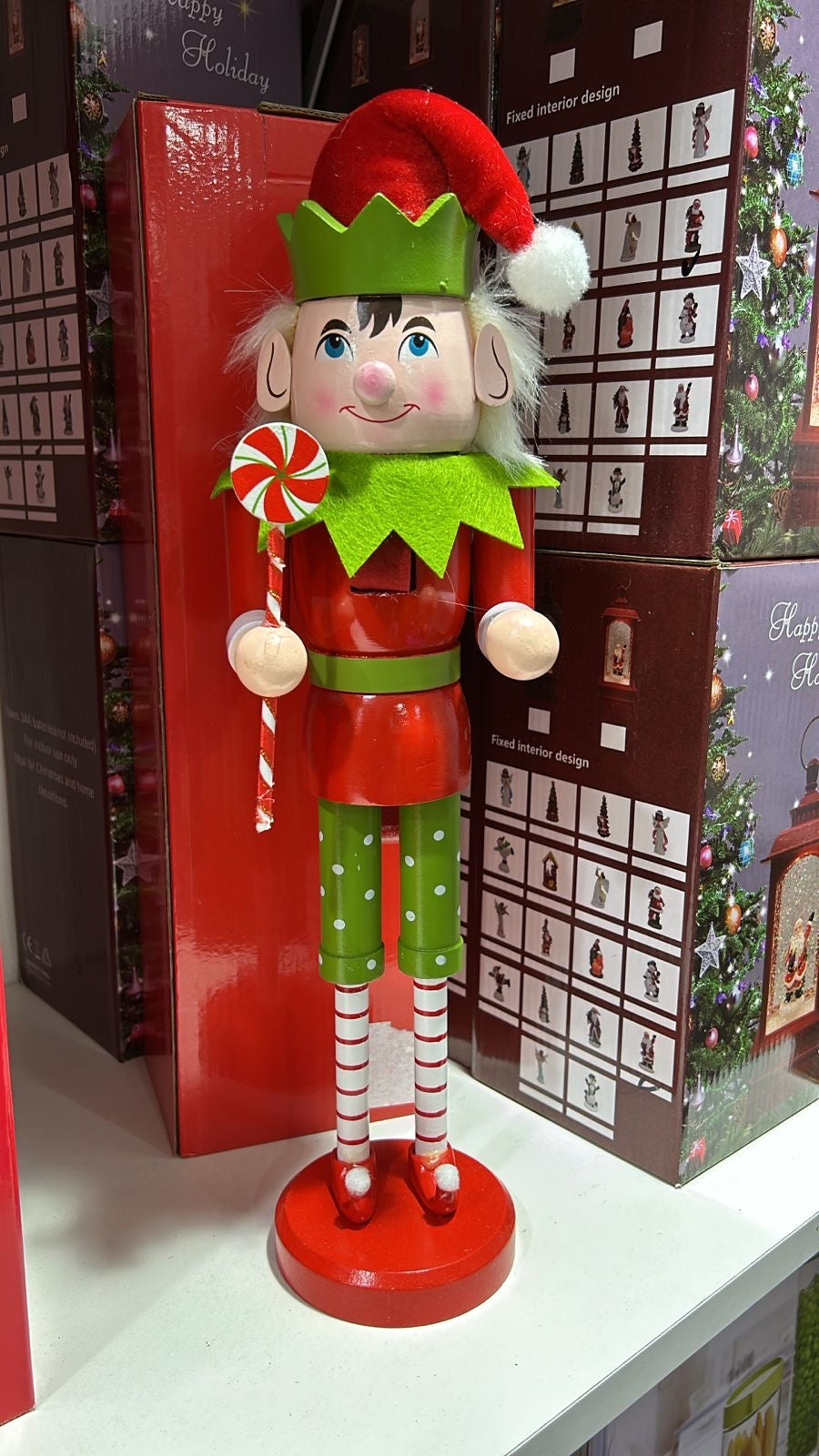 CASCANUECES ELFO NAVIDEÑOS DE 40 CM DE ALTO EN 4 HERMOSOS MODELOS