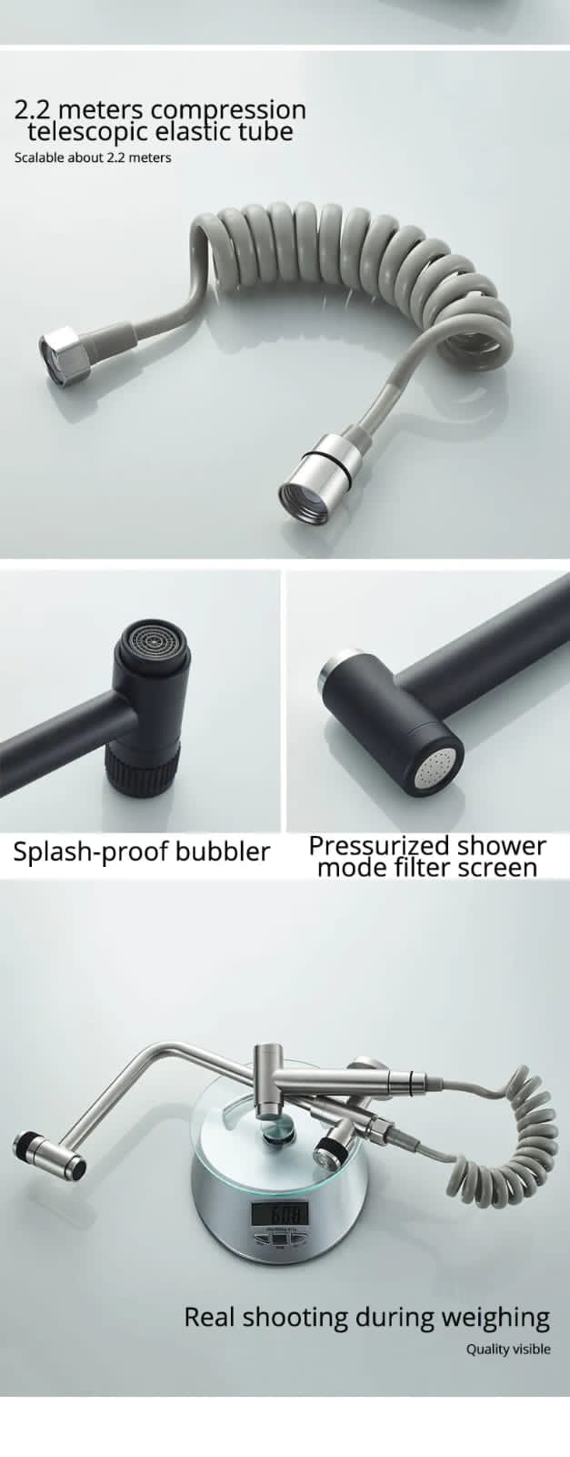 Grifo pulverizador de acero