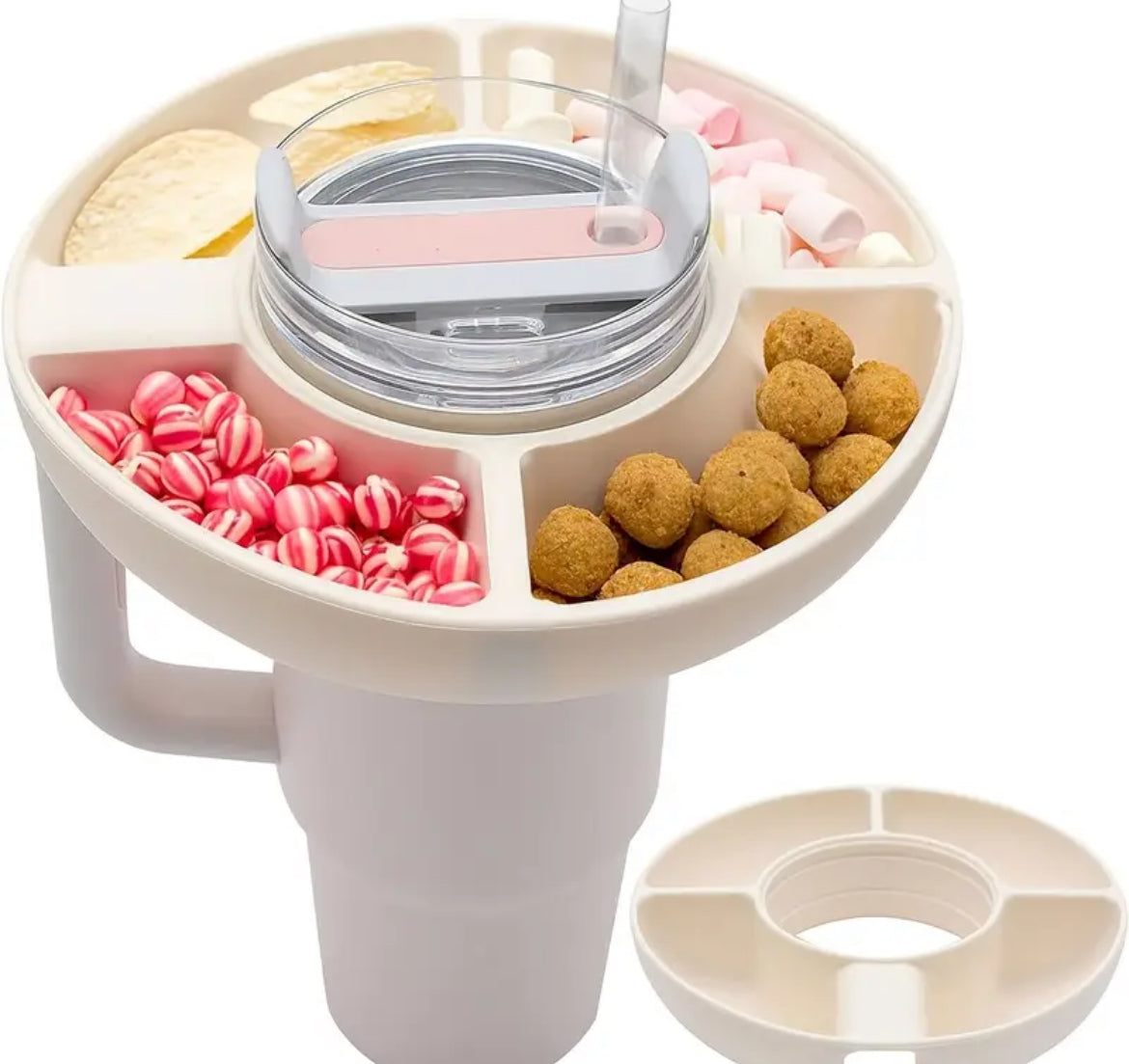 Porta snack Morado -40 onz - silicona