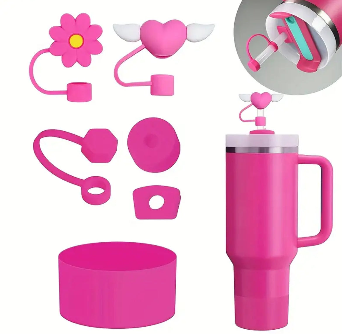 Set de Antiderrame // Rosa roja // 6 pc