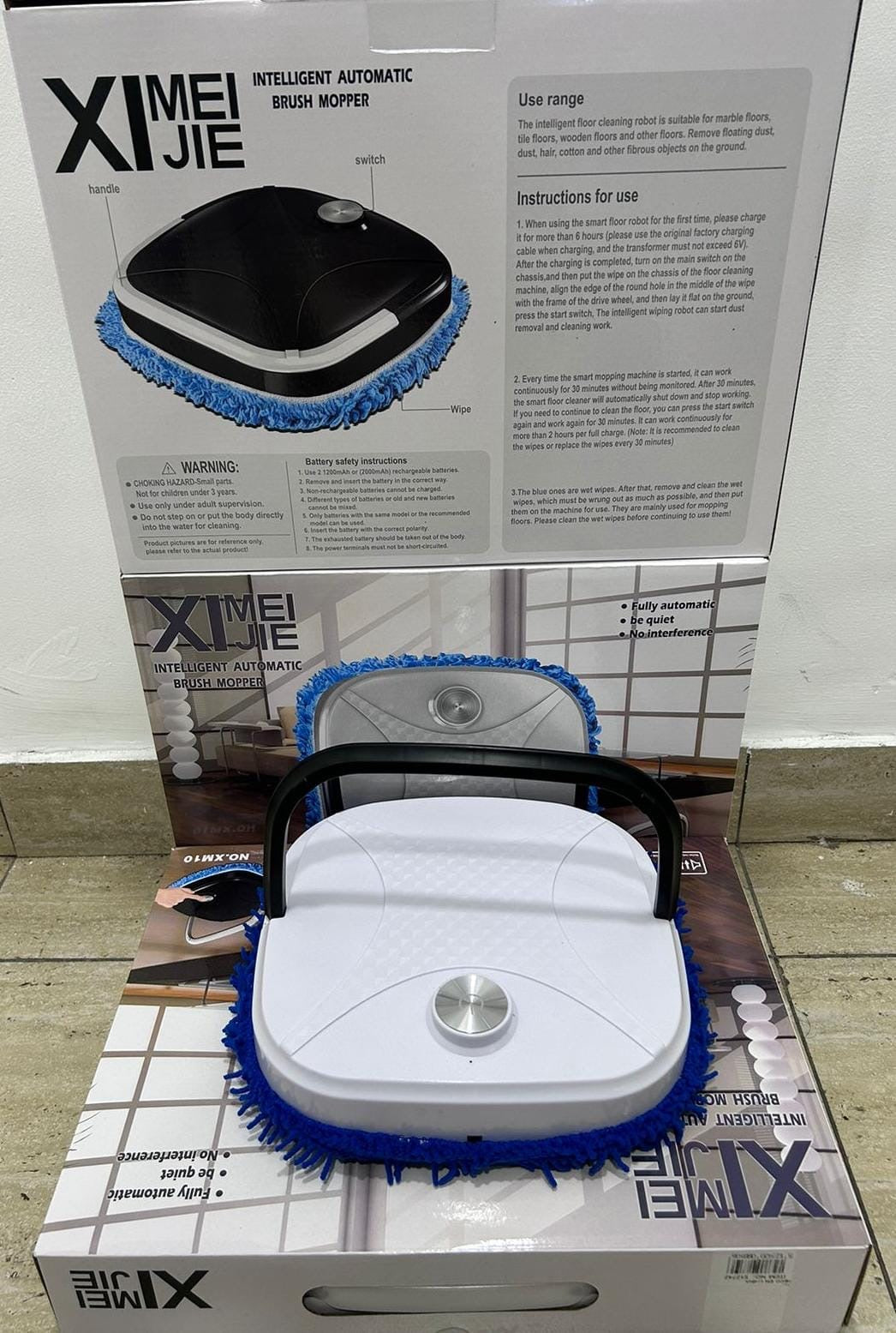 ASPIRADORA ROBOTICA LIMPIA PISO MOPA AUTOMATICA