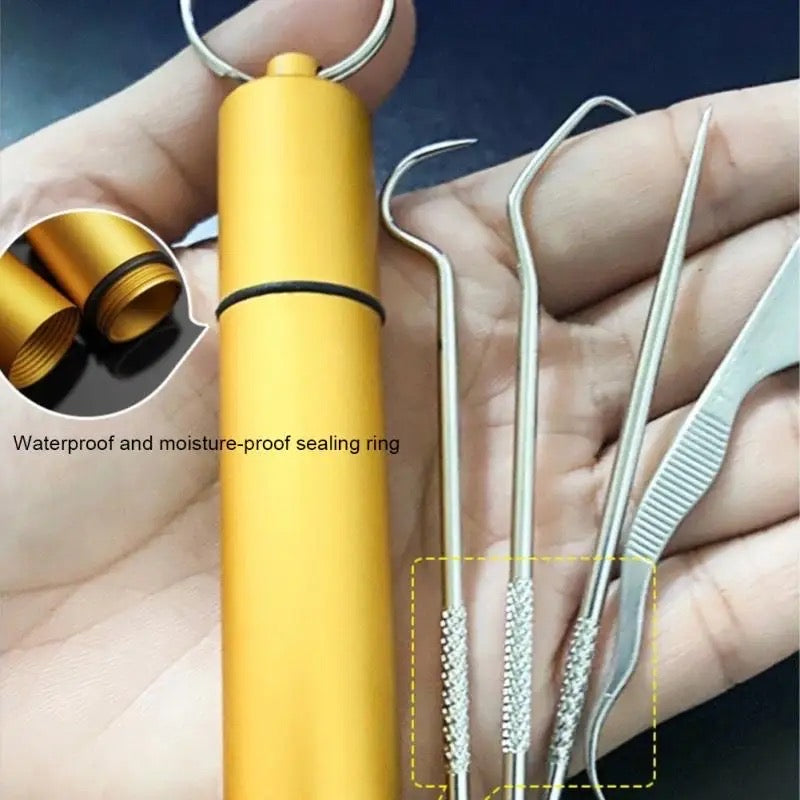Kit de limpieza hilo dental de Metal ( 8 pc)