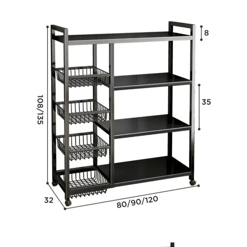 CARRITO ESTANTE ORGANIZADOR MULTIUSOS VANIA 120cm
