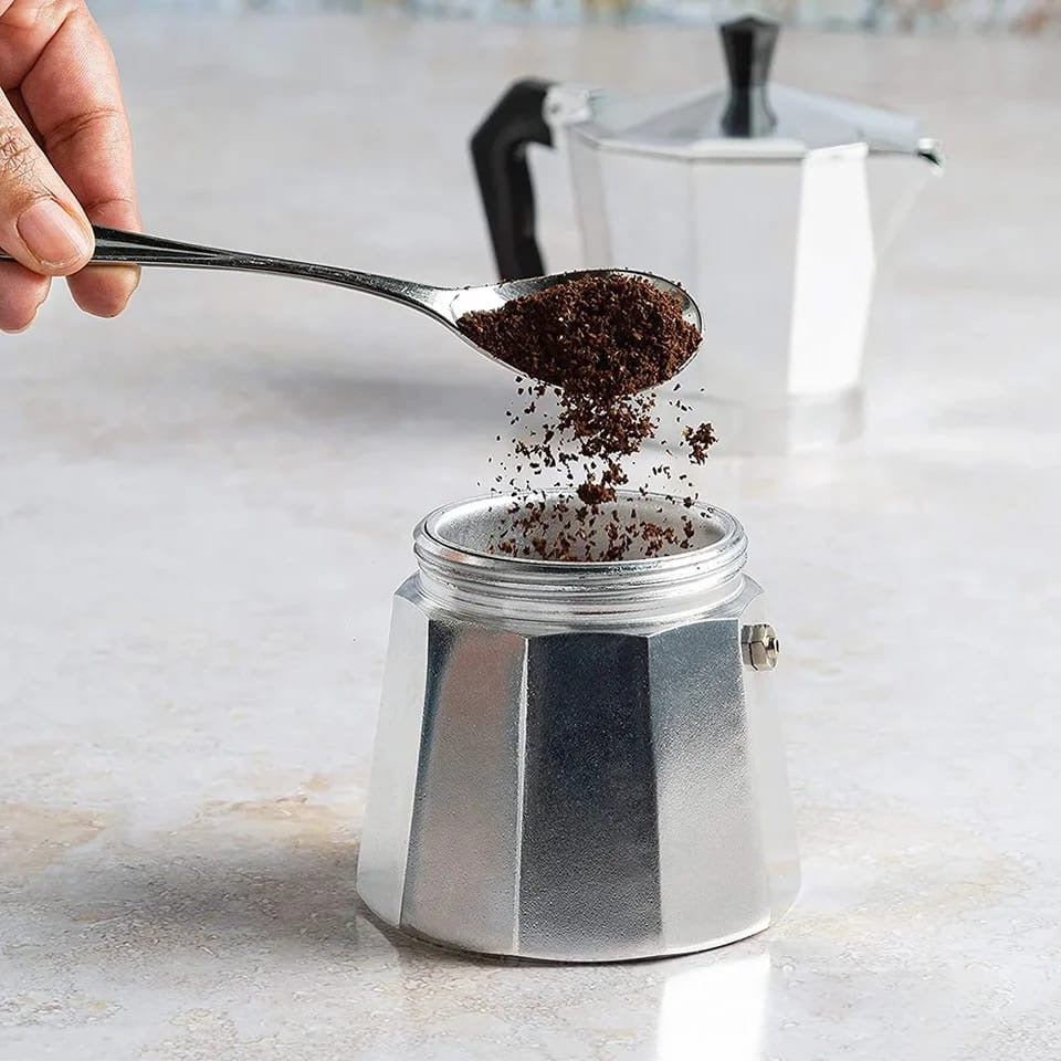 Cafetera de aluminio