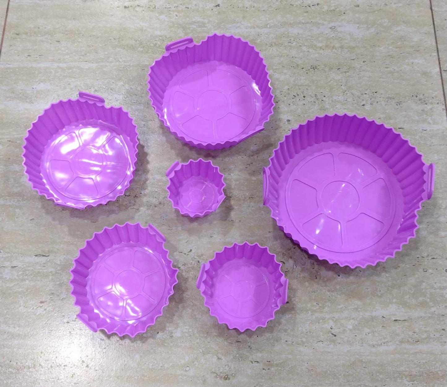 Moldes de silicona para freidora al aire ( pack de 6 unidades )