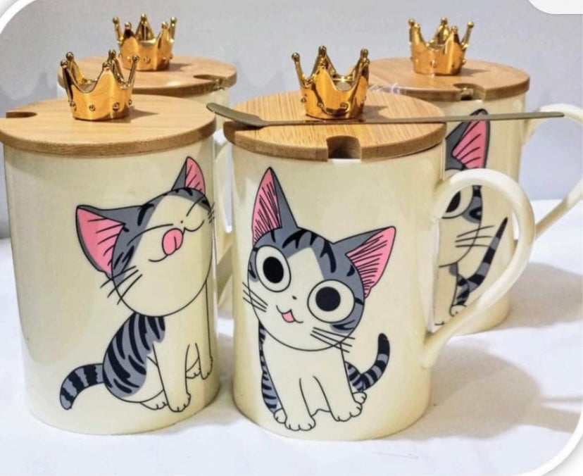 Taza de gatito Chi c/corona