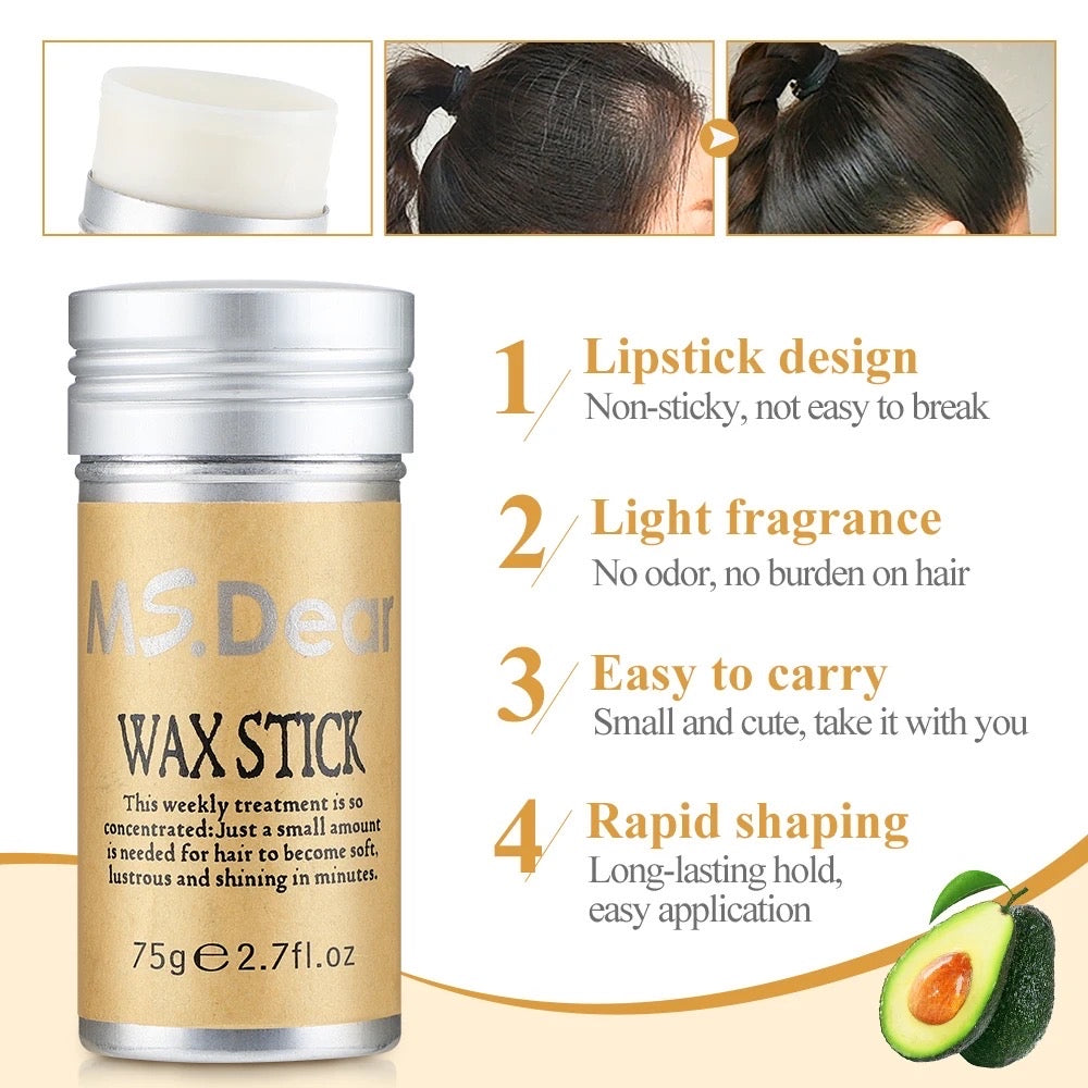 Ms.DEAR - Fijador o cera Hair wax Stick para el cabello ( MADE IN USA )