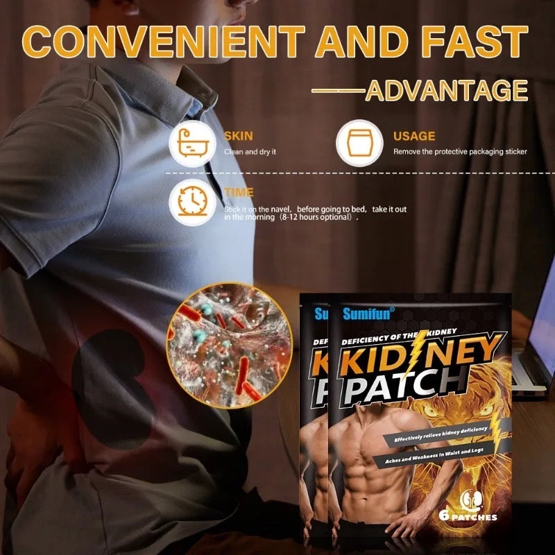 Sumifun-Parche de riñón nutritivo para hombre ( 6 unidades