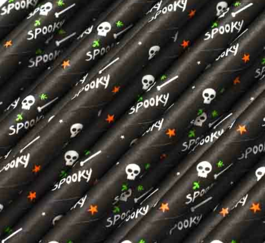 Sorbetes de cartón – set 25 de papel diseño halloween