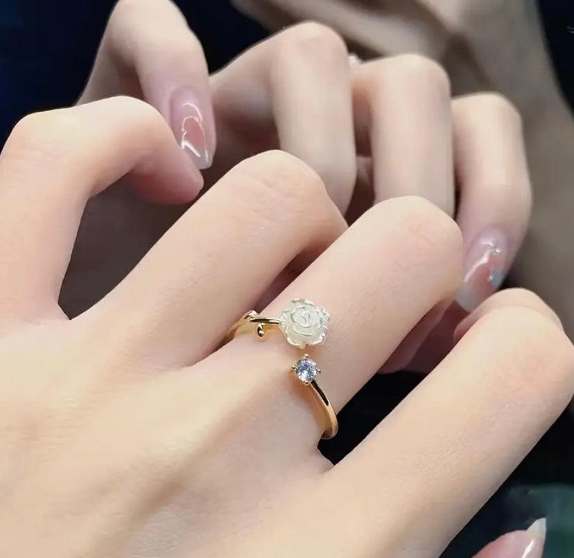 Anillo de aleación con flores i