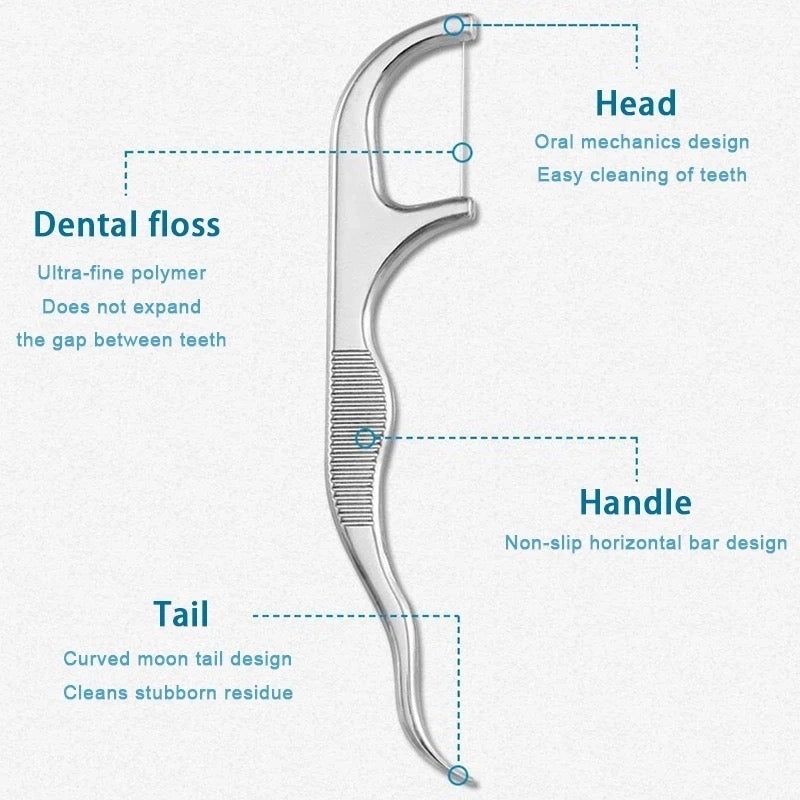 Kit de limpieza hilo dental de Metal ( 8 pc)