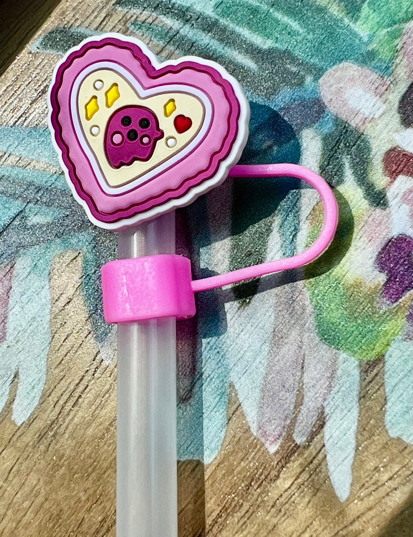 Protector de cañita corazón