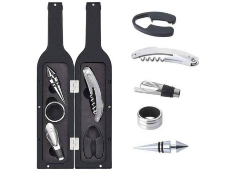 SET SACA CORCHO DE BOTELLA DE VINO