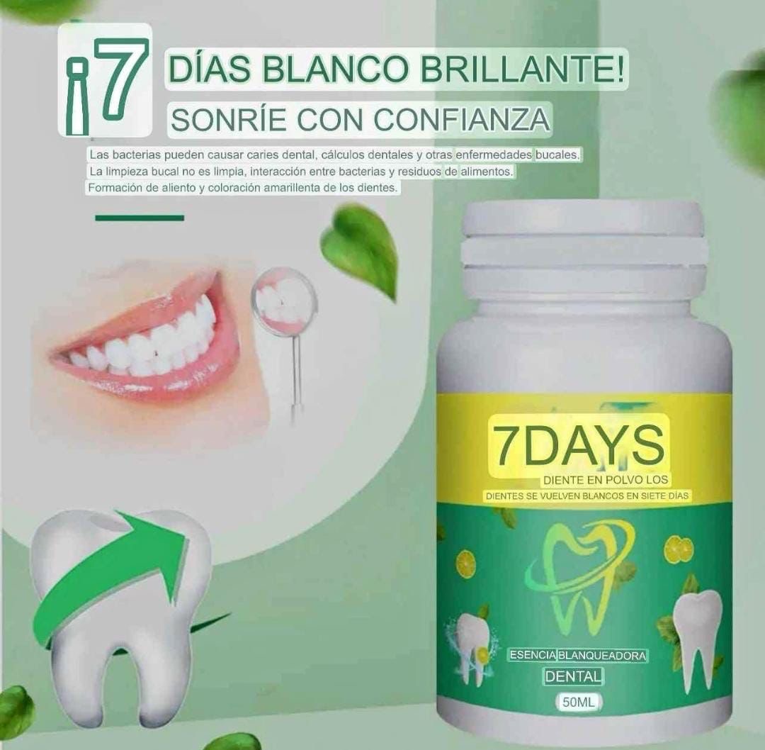 POLVO BLANQUEADOR DE DIENTES 🦷