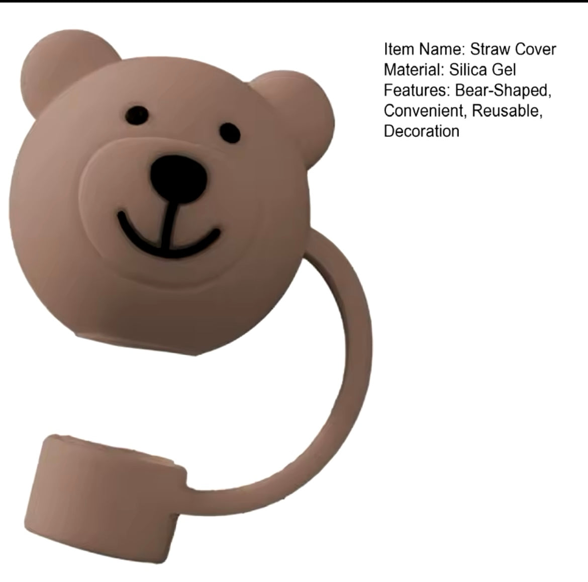 Protector de cañita osito - Bear (brown)