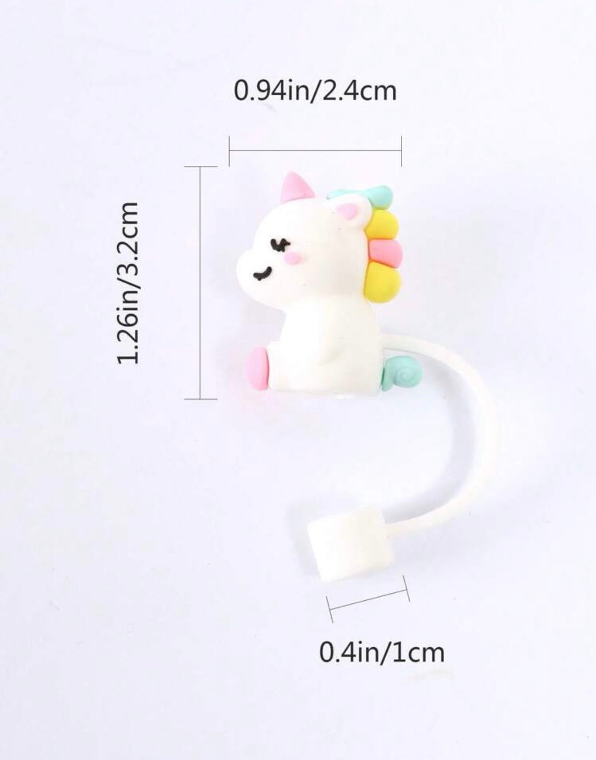 Protector de cañita unicornio