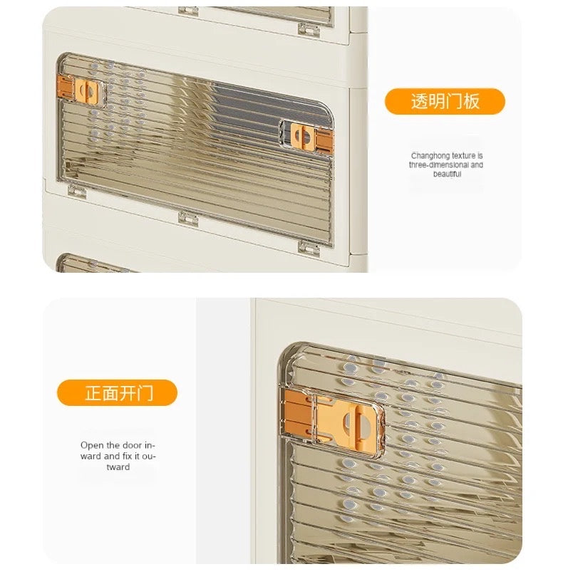 Estante de almacenamiento plegable con tapa 5 niveles IRIS 🌈