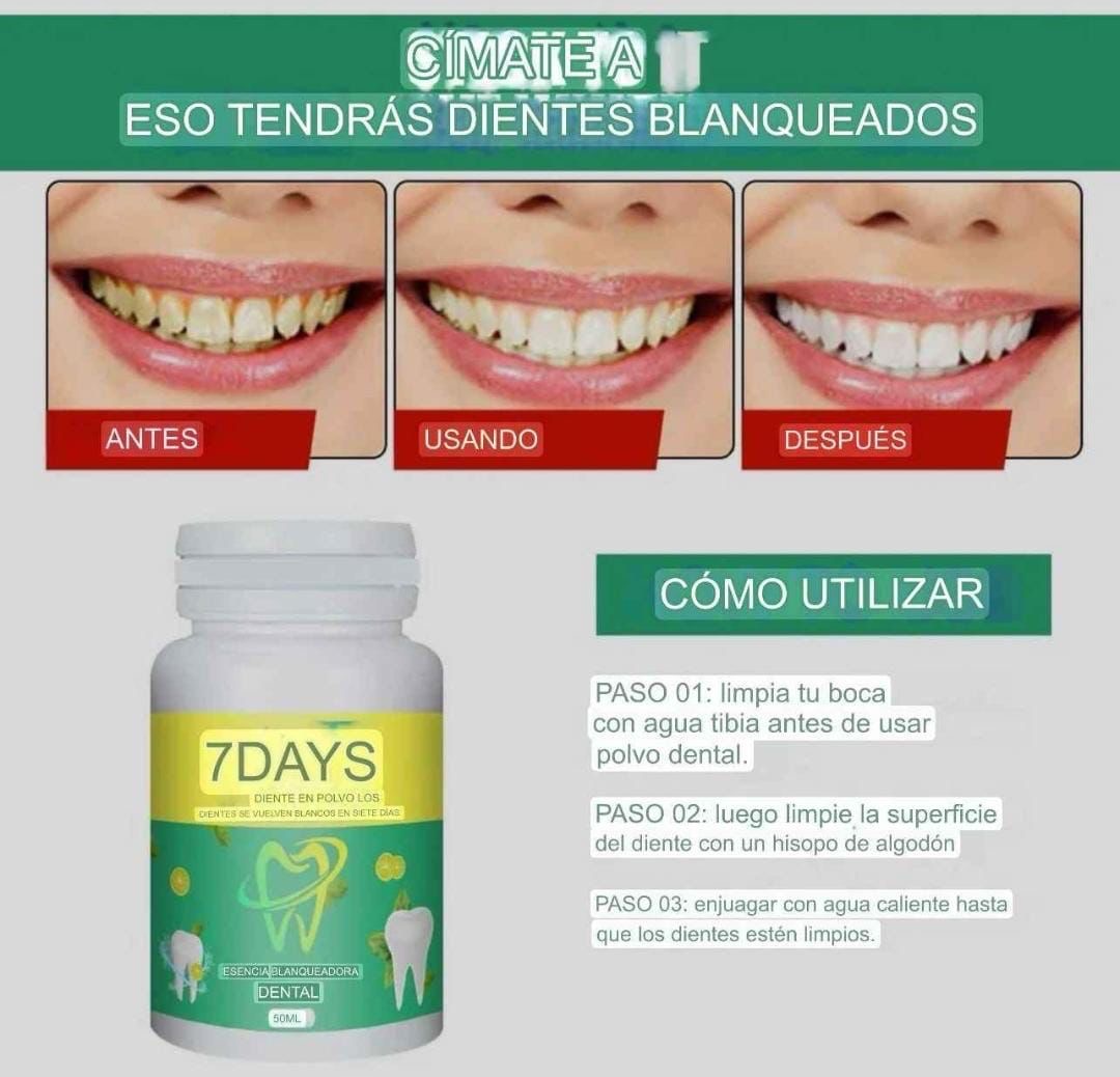 POLVO BLANQUEADOR DE DIENTES 🦷