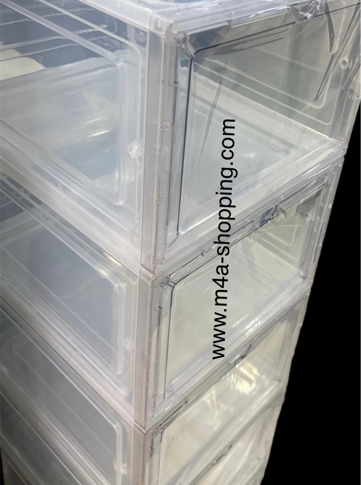 Caja o zapatera transparente
