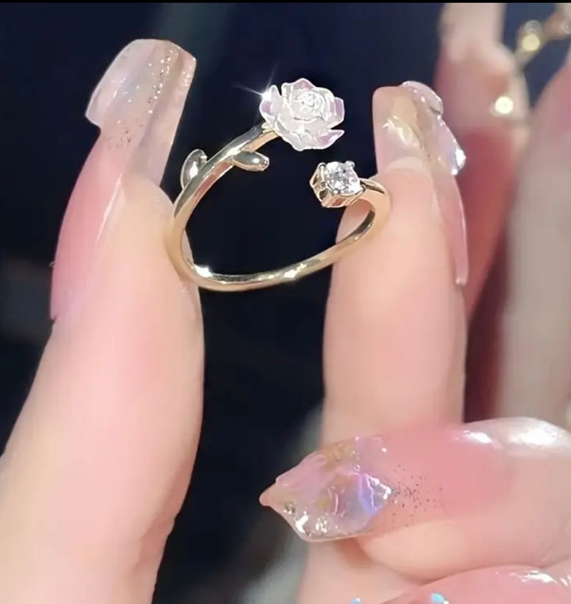 Anillo de aleación con flores i