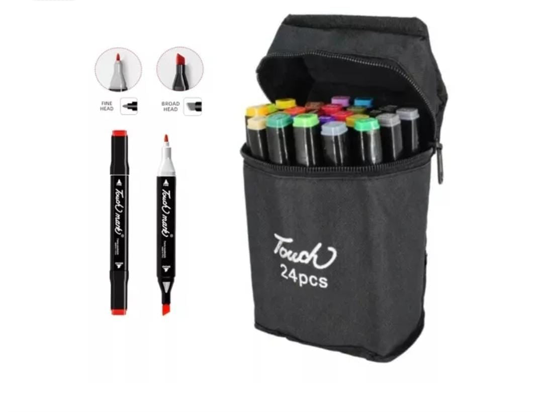 SET PLUMONES LETTERING ARTÍSTICO DE DOBLE PUNTA PACK DE 24 UNIDADES