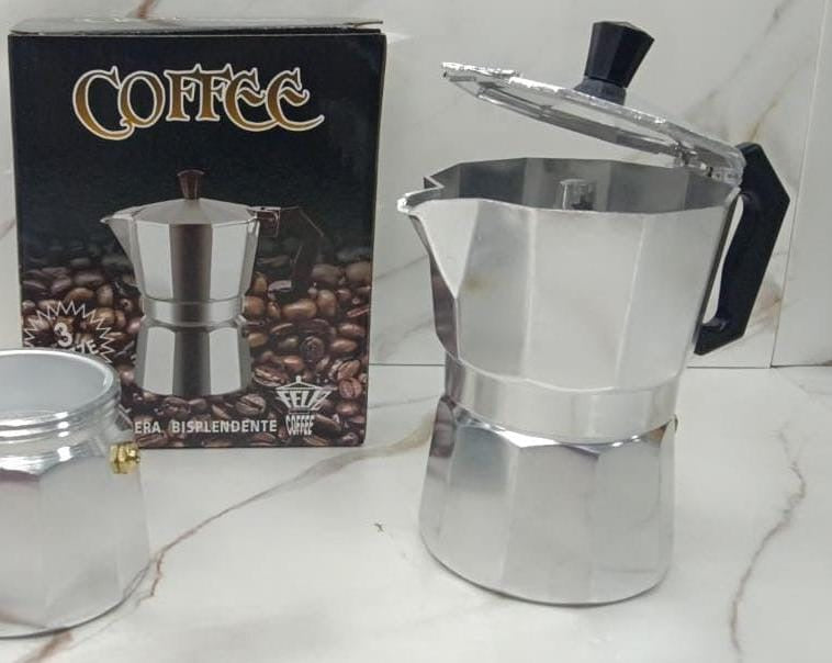 Cafetera de aluminio