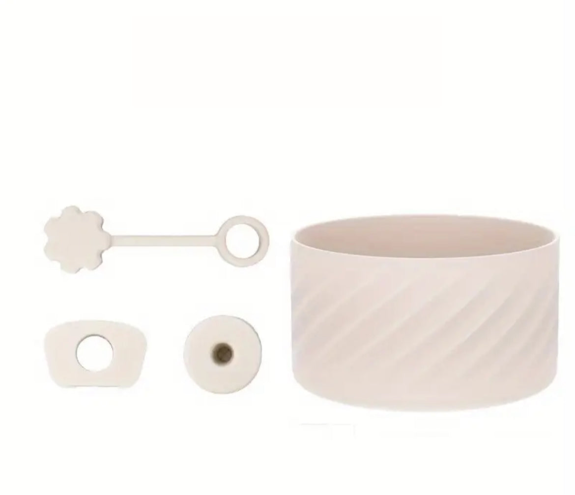 Set antiderrame + base o Protector // blanco marfil