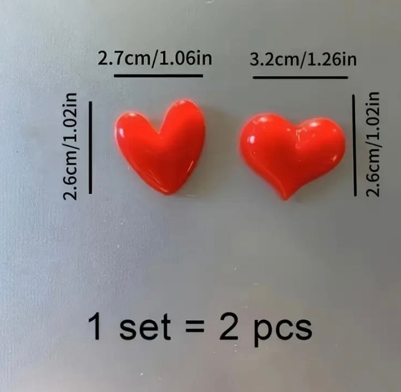 Corazón imantado ( 2 pc)
