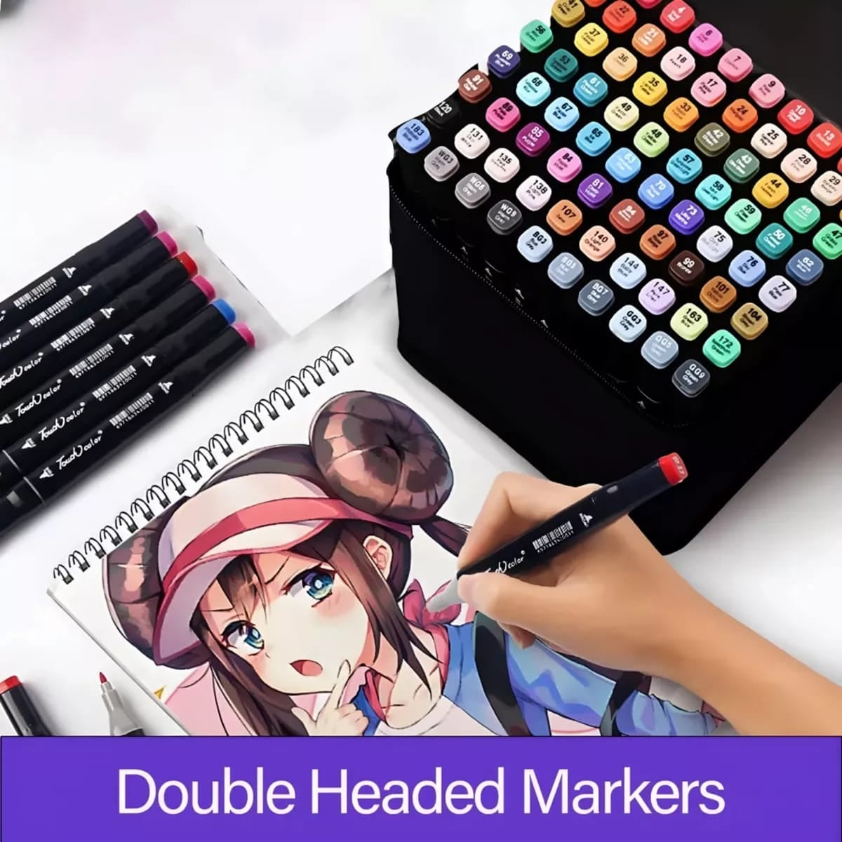 SET PLUMONES LETTERING ARTÍSTICO DE DOBLE PUNTA PACK DE 60 UNIDADES