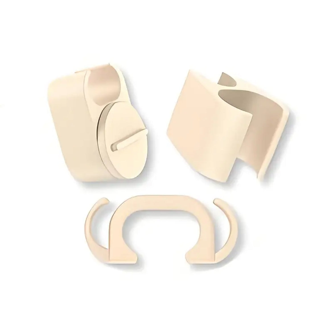 Juego porta llaves - Labial & anillos - Blanco marfil