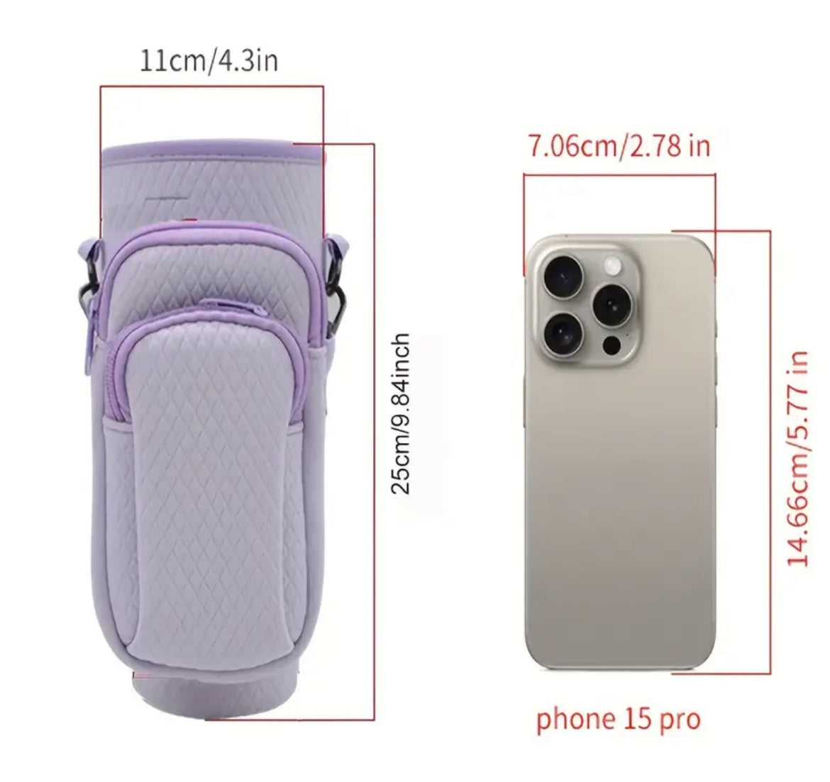 Funda o Protector de botella Morado