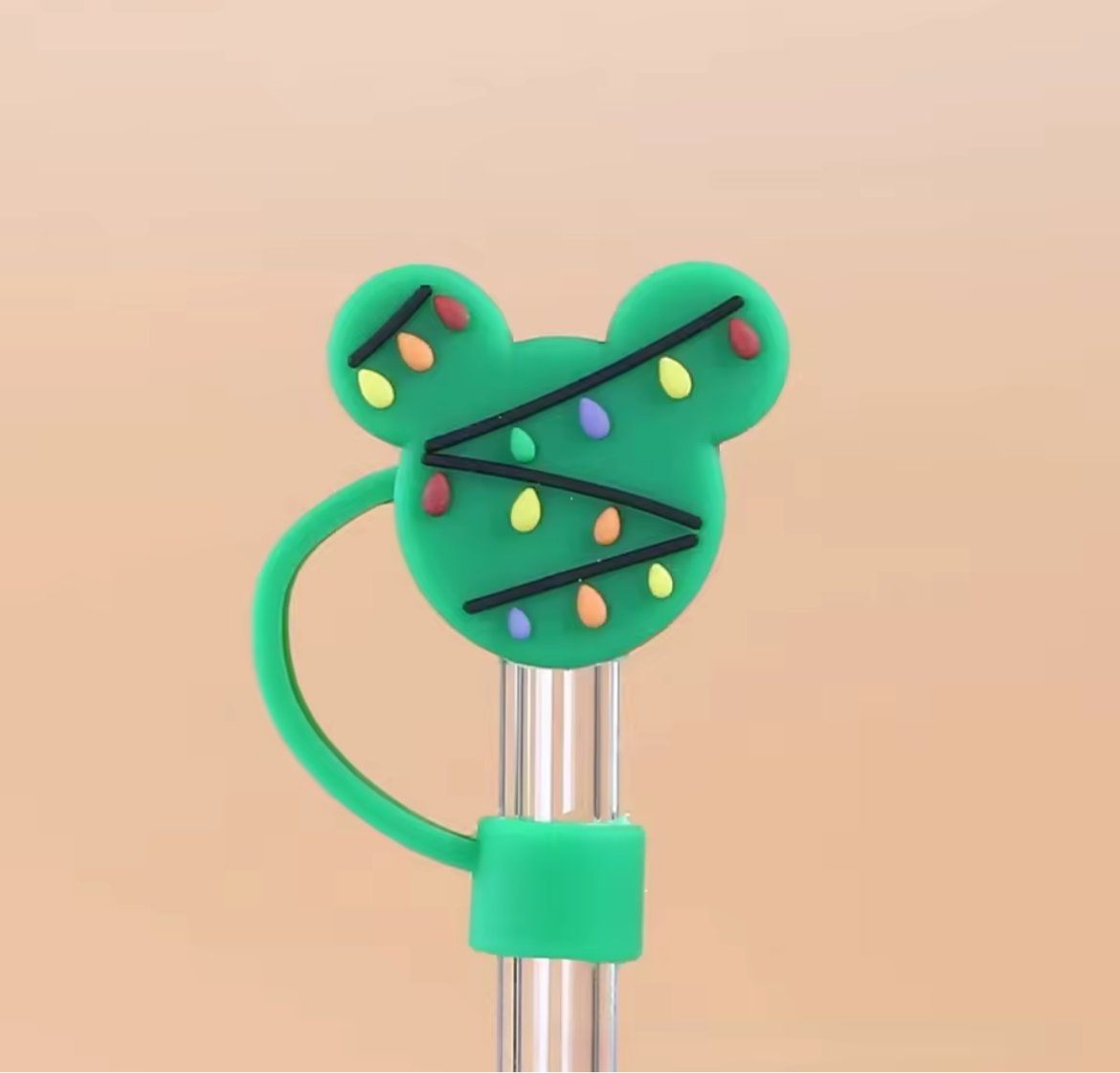 Protector de cañita Mickey verde Navidad
