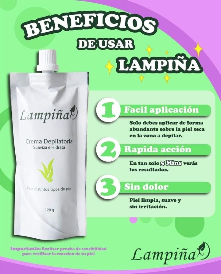 CREMA DEPILATORIA CORPORAL LAMPIÑA 120gr