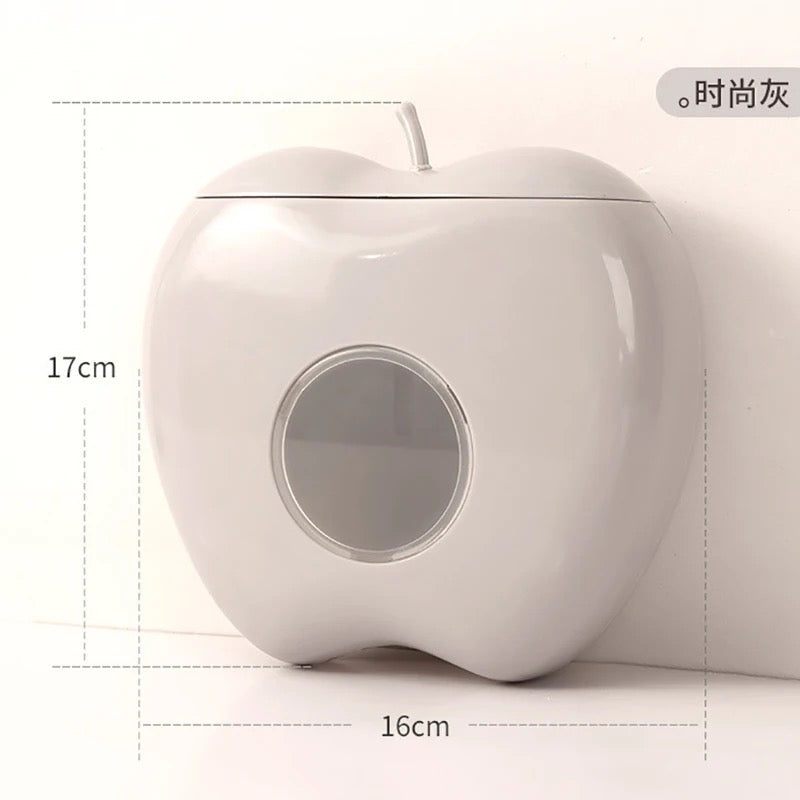 Caja o organizador de cubiertas para alimentos en forma de manzana 🍎