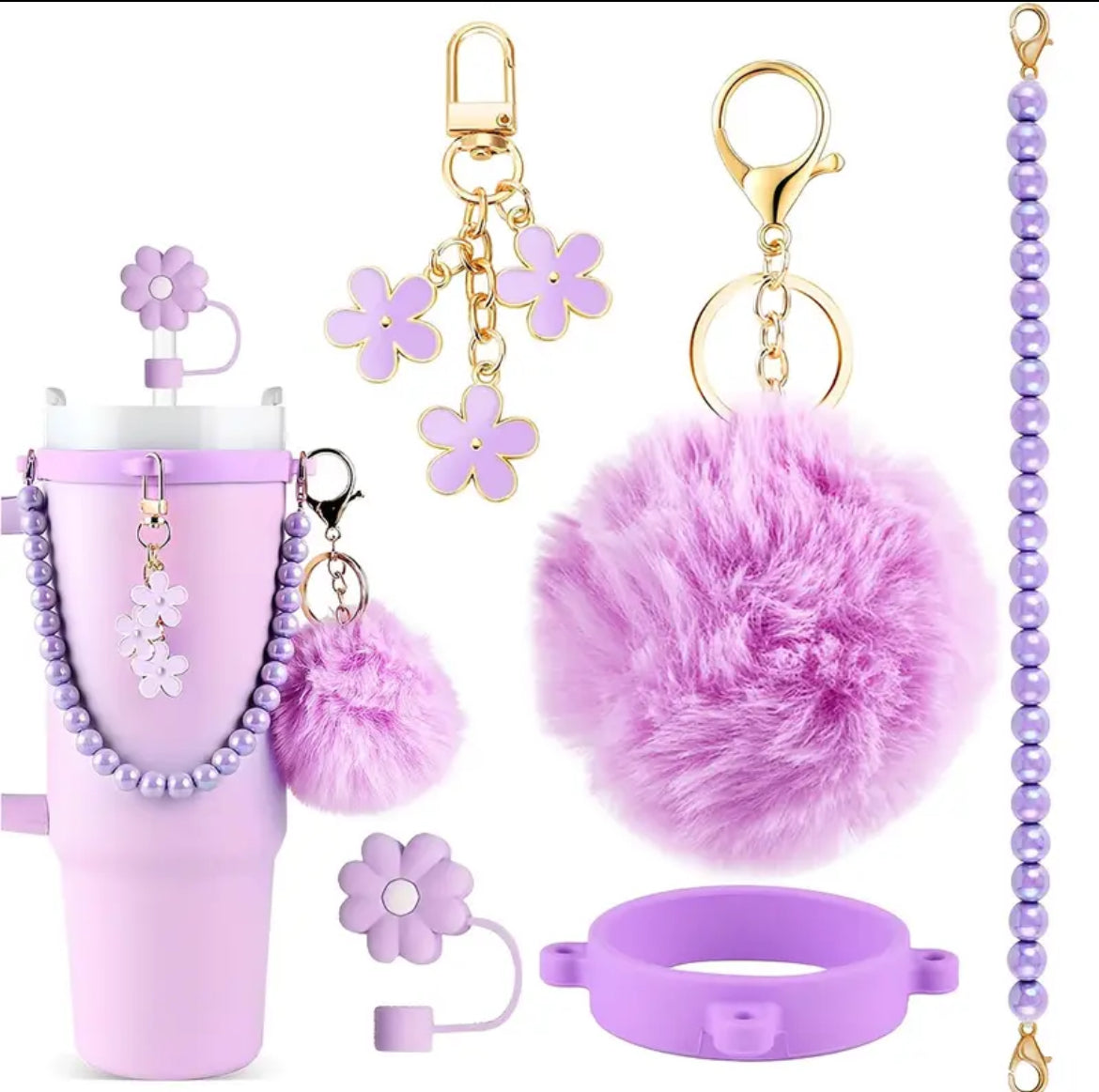 Set de accesorios -Protectores // 5 Pc // Púrpura