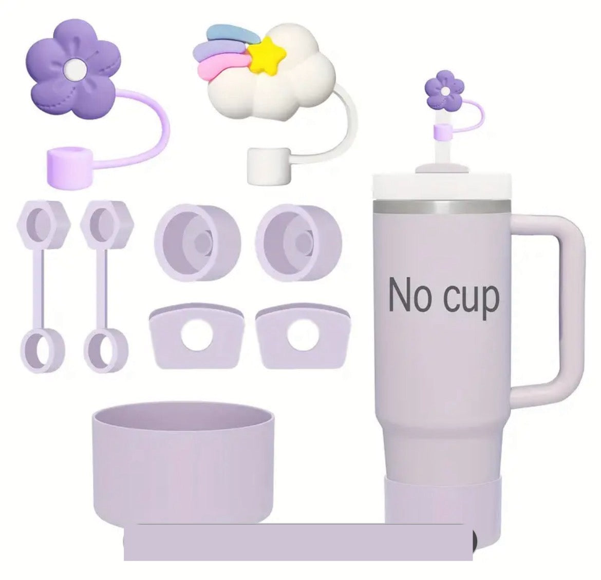 Kit 9 piezas /Protector de cañita / Base / set de antiderrame