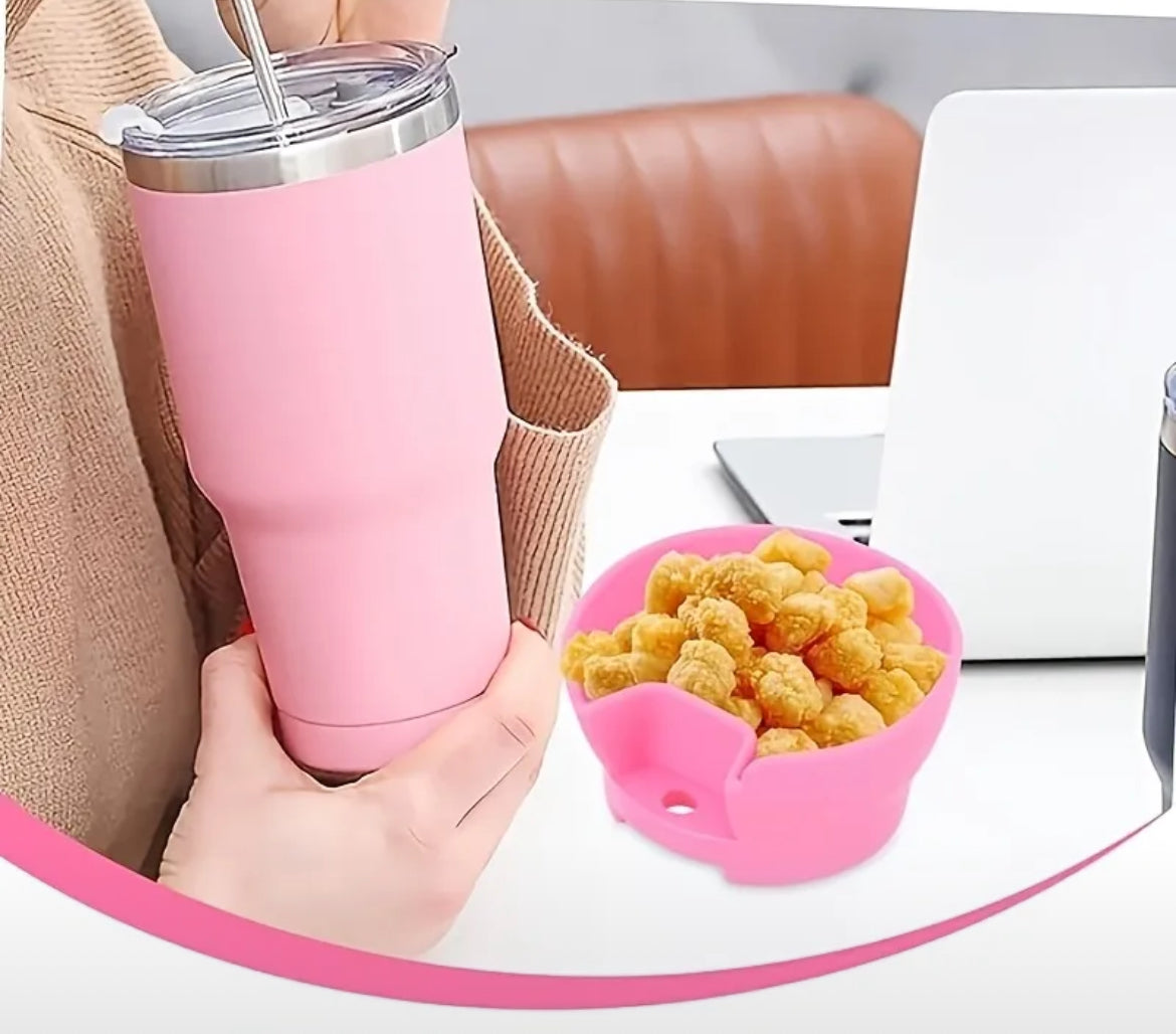 Bandeja de comida silicona // Rosa //
