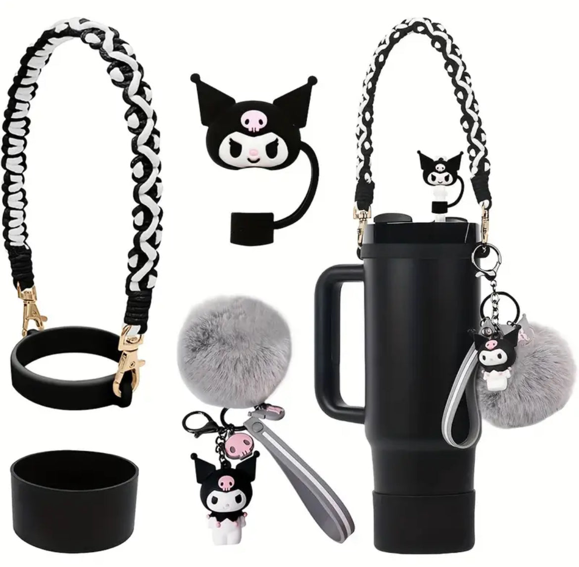 Set de Kuromi 4 pc // negro