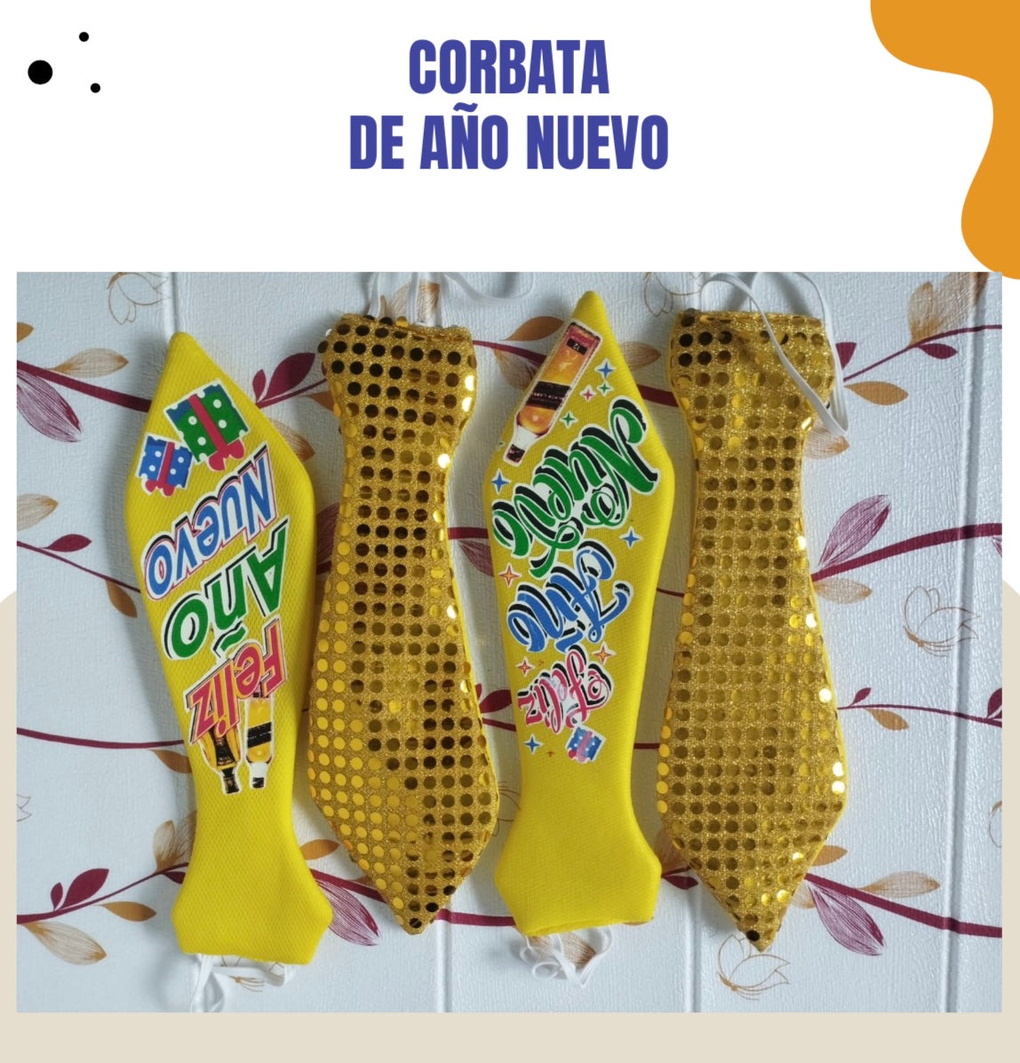 Corbata de Año Nuevo ( 12 unidades)
